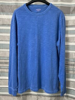 Vineyard Vines Blue Island Crew Long Sleeve Shirt